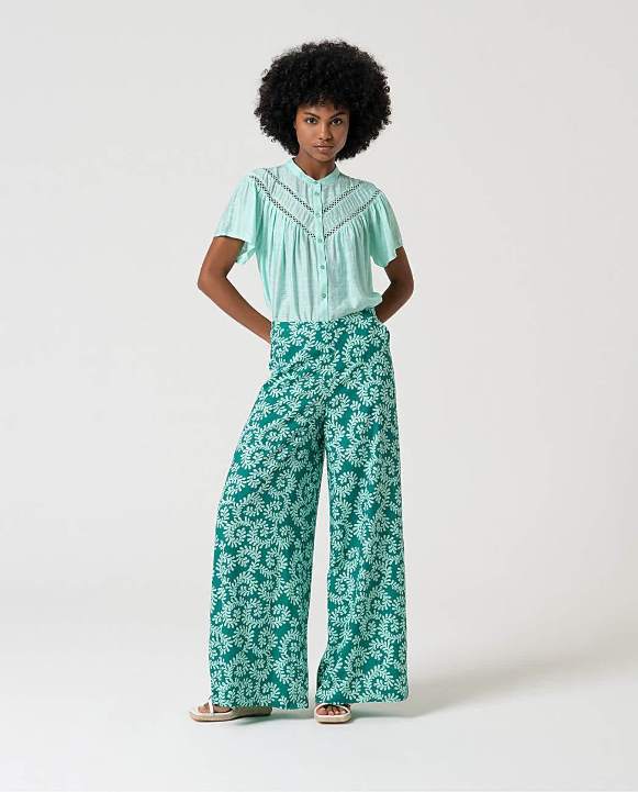 Pantalon verde agua Surkana
