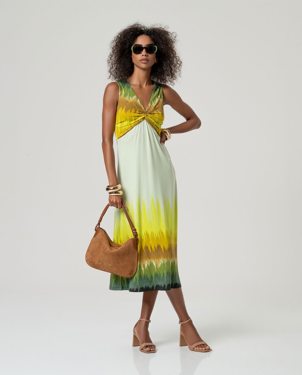 Vestido drapeado Surkana