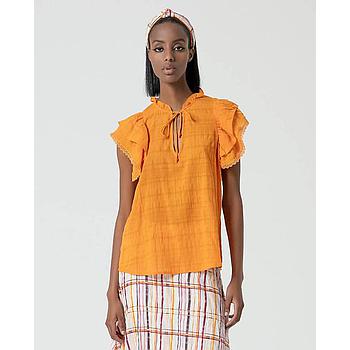 Blusa con volantes Surkana