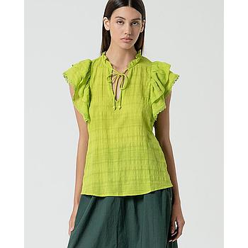 Blusa con volantes Surkana
